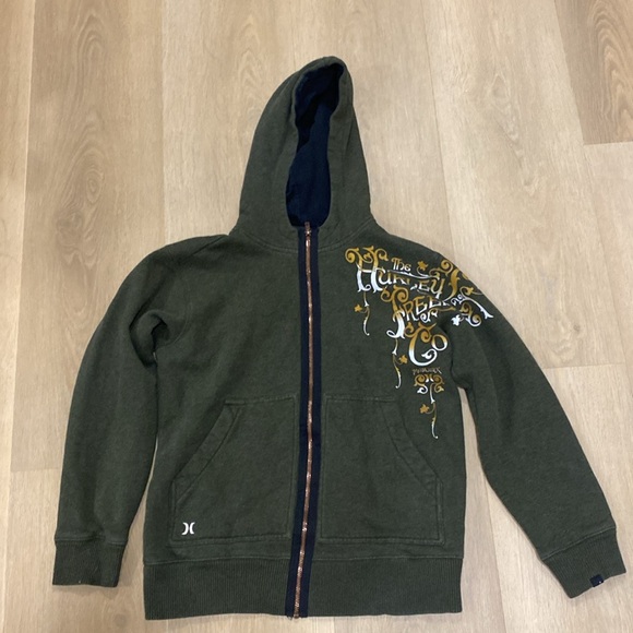 Hurley Other - Vintage 2000s Hurley Olive Green and Black Zip-Up Jacket